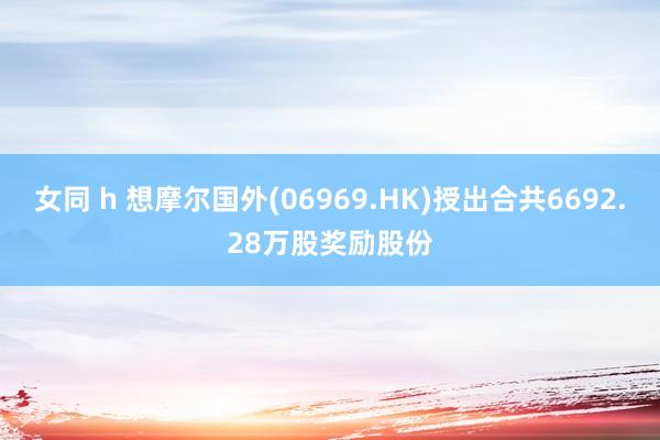 女同 h 想摩尔国外(06969.HK)授出合共6692.28万股奖励股份