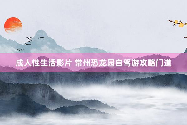 成人性生活影片 常州恐龙园自驾游攻略门道